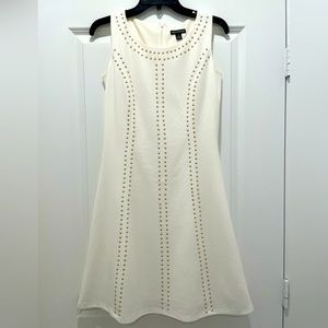 White Nina Leonard dress size S